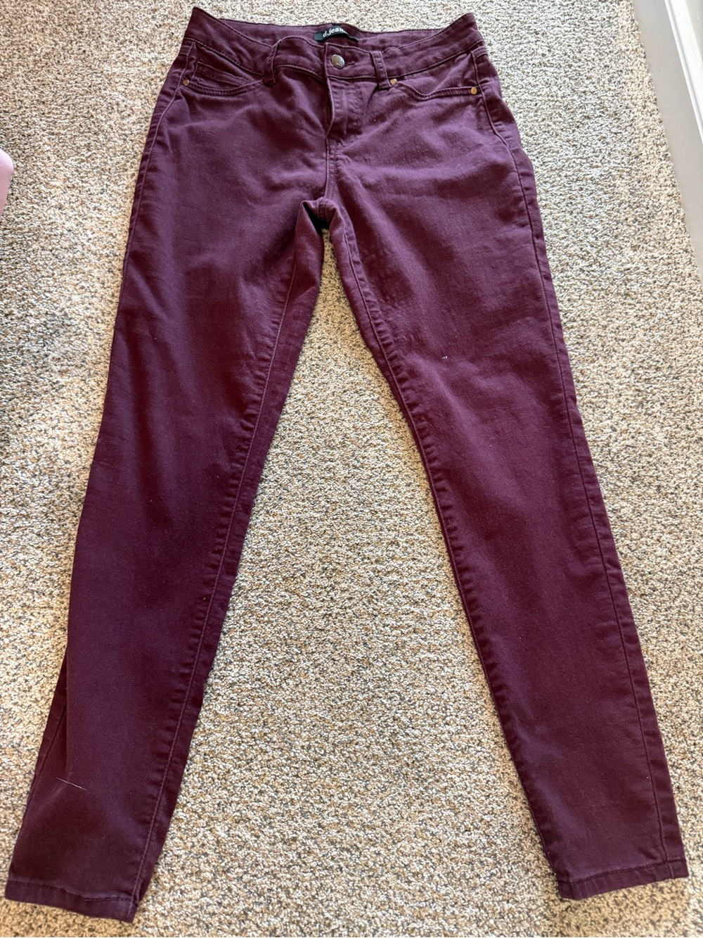d. jeans Women Skinny Jeans in Burgundy